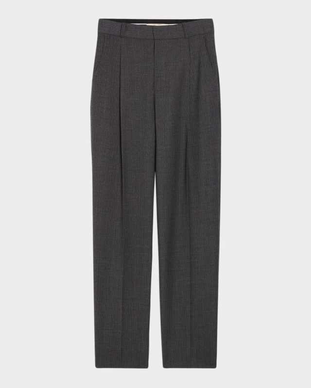 Dude Pleated Pinstripe Pants